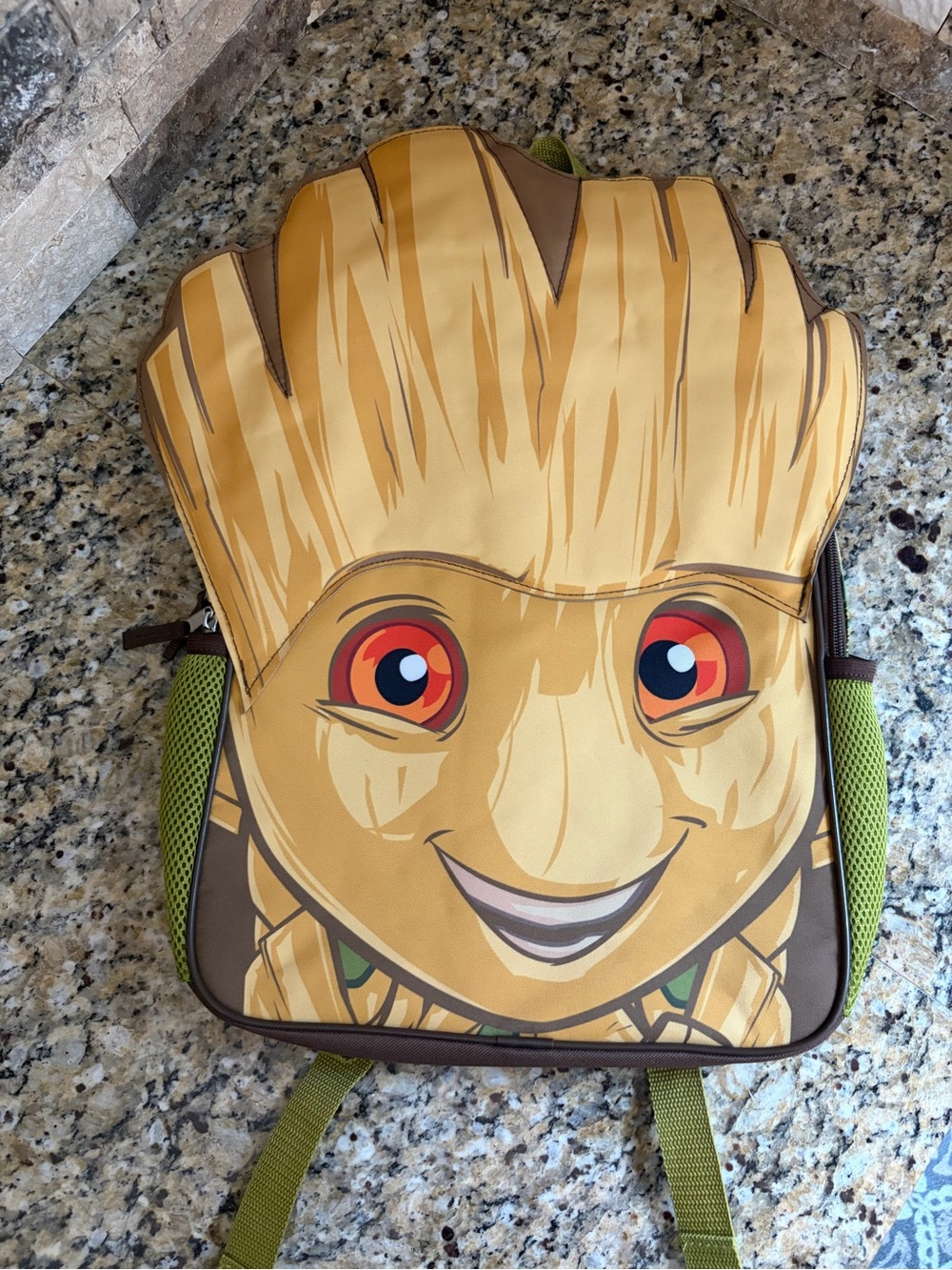Marvel Groot Kids Backpack - Brown, Tan, Green, Red